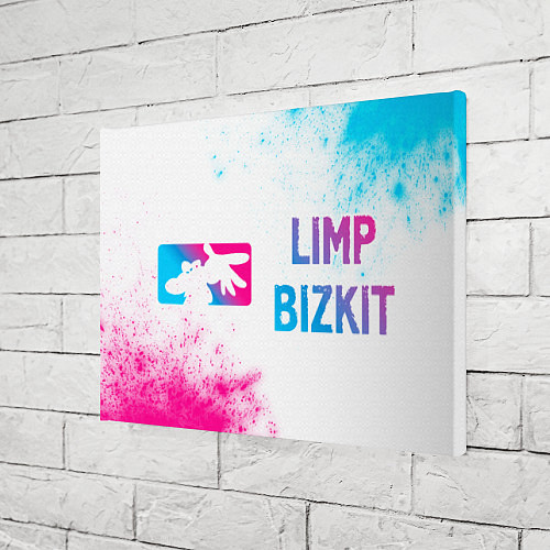 Картина прямоугольная Limp Bizkit neon gradient style по-горизонтали / 3D-принт – фото 3