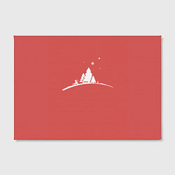 Холст прямоугольный Minimalistic Christmas, цвет: 3D-принт — фото 2