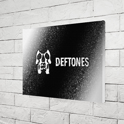 Картина прямоугольная Deftones glitch на темном фоне по-горизонтали / 3D-принт – фото 3