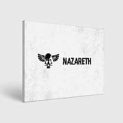 Холст прямоугольный Nazareth glitch на светлом фоне по-горизонтали, цвет: 3D-принт