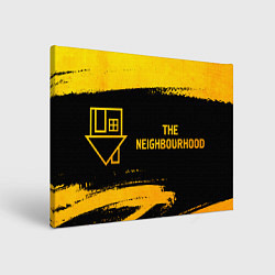 Холст прямоугольный The Neighbourhood - gold gradient по-горизонтали, цвет: 3D-принт