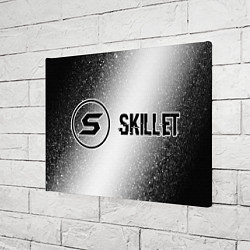 Холст прямоугольный Skillet glitch на светлом фоне по-горизонтали, цвет: 3D-принт — фото 2