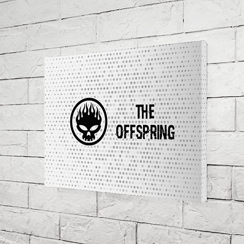 Картина прямоугольная The Offspring glitch на светлом фоне по-горизонтал / 3D-принт – фото 3