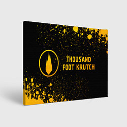 Холст прямоугольный Thousand Foot Krutch - gold gradient по-горизонтал, цвет: 3D-принт