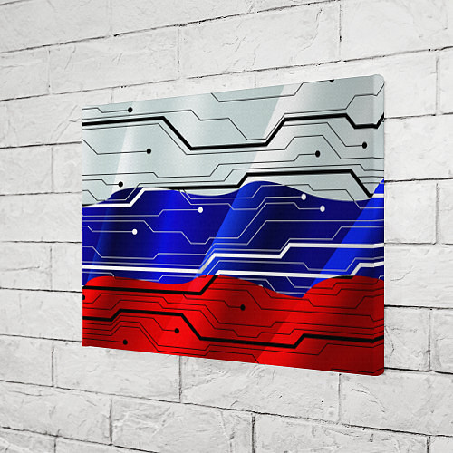 Картина прямоугольная Символика: русский хакер / 3D-принт – фото 3