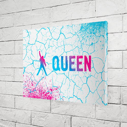 Картина прямоугольная Queen neon gradient style по-горизонтали / 3D-принт – фото 3