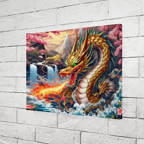 Картина прямоугольная Dragon tattoo - irezumi / 3D-принт – фото 3