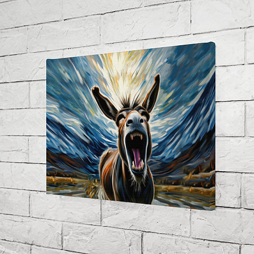 Картина прямоугольная Крик осла / 3D-принт – фото 3