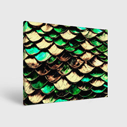 Картина прямоугольная Чешуя зеленого дракона