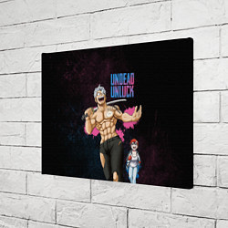 Холст прямоугольный Undead Unluck - Fuuko and Andy, цвет: 3D-принт — фото 2