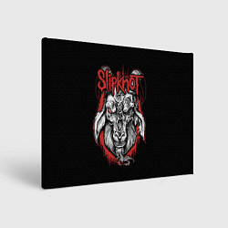 Холст прямоугольный Slipknot - козёл, цвет: 3D-принт