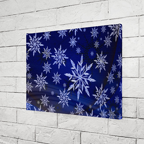 Картина прямоугольная Зима и снежинки / 3D-принт – фото 3