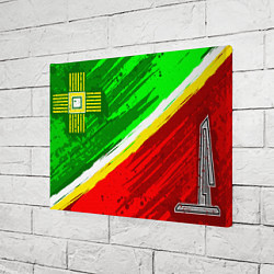 Холст прямоугольный Зеленоградский флаг, цвет: 3D-принт — фото 2