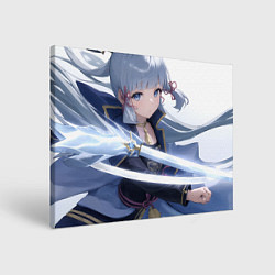 Холст прямоугольный Genshin Impact Ayaka Камисато, цвет: 3D-принт