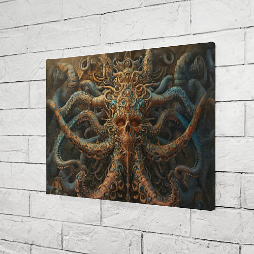 Картина прямоугольная Череп с щупальцами осьминога / 3D-принт – фото 3