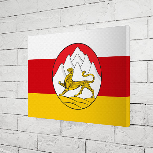 Картина прямоугольная Осетия флаг и герб / 3D-принт – фото 3