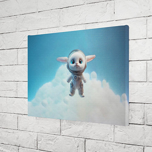 Картина прямоугольная Кролик в облаках / 3D-принт – фото 3