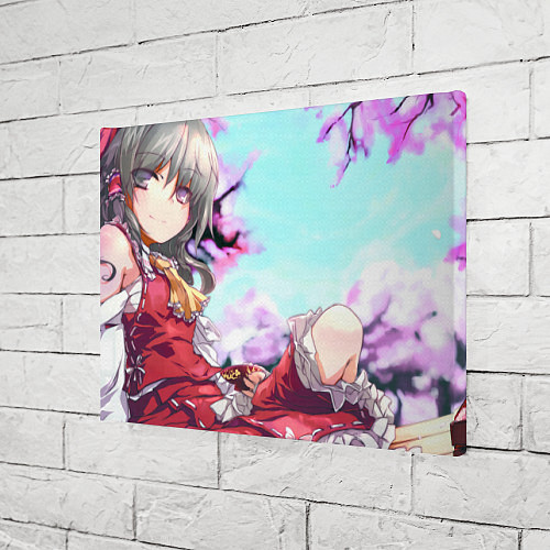 Картина прямоугольная Touhou Project Рейму Cute / 3D-принт – фото 3