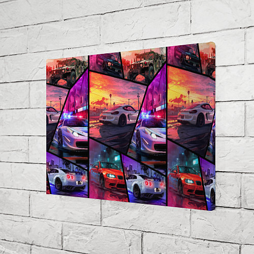 Картина прямоугольная GTA style cars / 3D-принт – фото 3