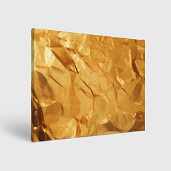 Холст прямоугольный Золотая поверхность камня, цвет: 3D-принт