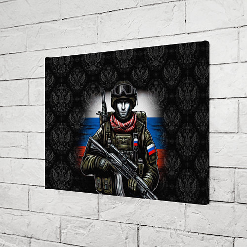 Картина прямоугольная Солдат России / 3D-принт – фото 3