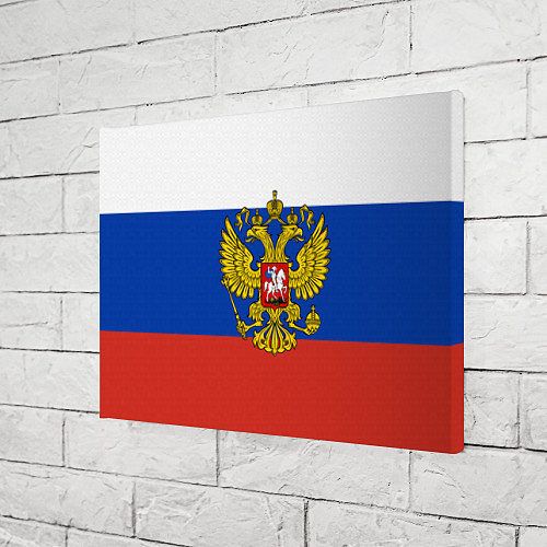 Картина прямоугольная Флаг России с гербом / 3D-принт – фото 3