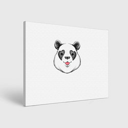Холст прямоугольный Влюблённый панда, цвет: 3D-принт