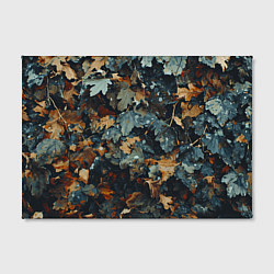 Холст прямоугольный Реалистичный камуфляж из сухих листьев, цвет: 3D-принт — фото 2