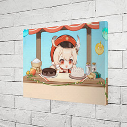 Холст прямоугольный Genshin Impact Кли cute chibi, цвет: 3D-принт — фото 2