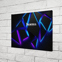 Холст прямоугольный Palworld неоновые плиты абстракция, цвет: 3D-принт — фото 2