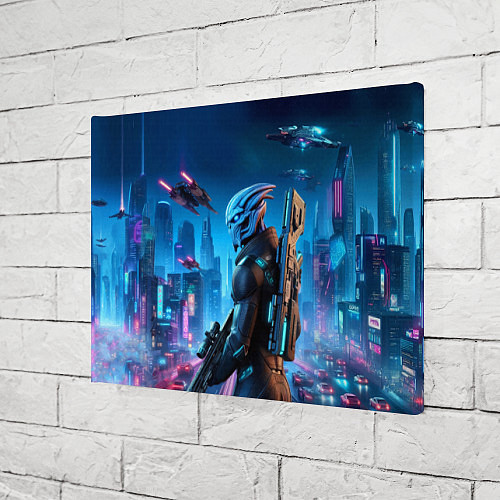 Картина прямоугольная Mass Effect - ai art / 3D-принт – фото 3