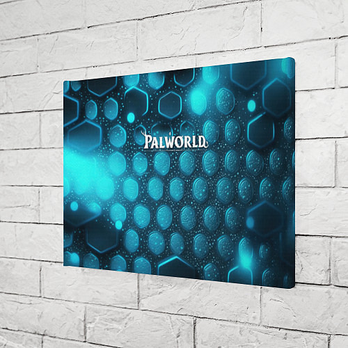 Картина прямоугольная Palworld логотип космический / 3D-принт – фото 3