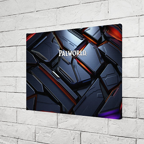 Картина прямоугольная Palworld логотип космически плиты / 3D-принт – фото 3