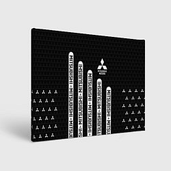 Холст прямоугольный Mitsubishi - black and white, цвет: 3D-принт