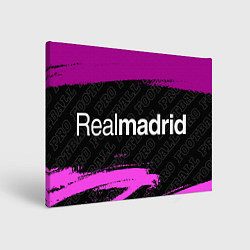 Холст прямоугольный Real Madrid pro football по-горизонтали, цвет: 3D-принт