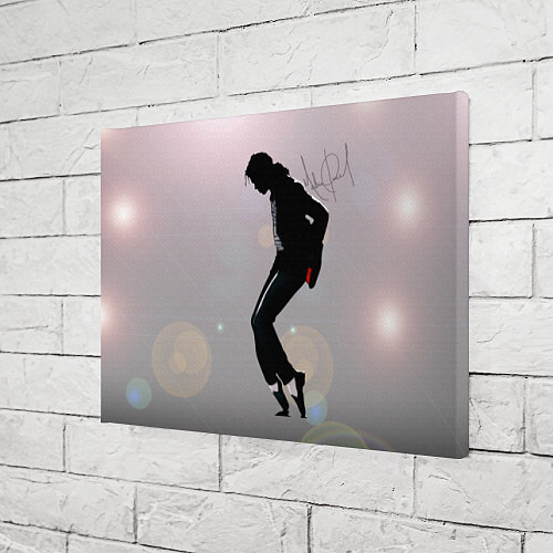 Картина прямоугольная Майкл Джексон под прожекторами - с автографом / 3D-принт – фото 3