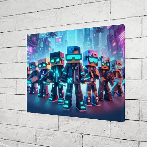 Картина прямоугольная Minecraft - fantasy ai art / 3D-принт – фото 3