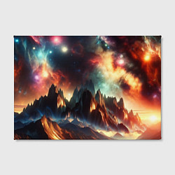Холст прямоугольный Space landscape with mountains, цвет: 3D-принт — фото 2