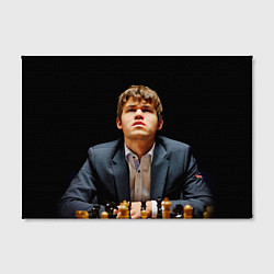 Холст прямоугольный Магнус Карлсен думает, цвет: 3D-принт — фото 2