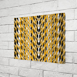 Холст прямоугольный Жёлтая техно броня, цвет: 3D-принт — фото 2