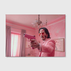 Холст прямоугольный Джон Уик в розовом костюме, цвет: 3D-принт — фото 2