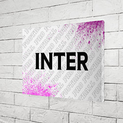 Холст прямоугольный Inter pro football по-горизонтали, цвет: 3D-принт — фото 2