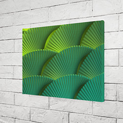 Холст прямоугольный Объемные веерные столбики, цвет: 3D-принт — фото 2