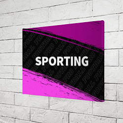 Холст прямоугольный Sporting pro football по-горизонтали, цвет: 3D-принт — фото 2