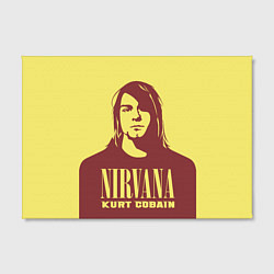 Холст прямоугольный Kurt Cobain Nirvana, цвет: 3D-принт — фото 2