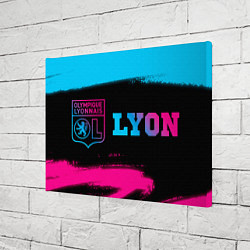 Холст прямоугольный Lyon - neon gradient по-горизонтали, цвет: 3D-принт — фото 2