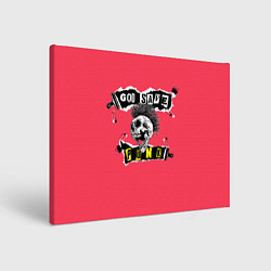 Холст прямоугольный God save pank, цвет: 3D-принт