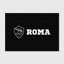 Холст прямоугольный Roma sport на темном фоне по-горизонтали, цвет: 3D-принт — фото 2