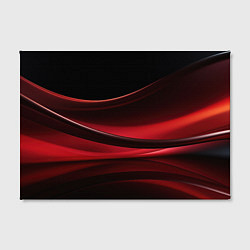 Холст прямоугольный Темная красная абстракция на черном фоне, цвет: 3D-принт — фото 2