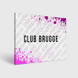 Холст прямоугольный Club Brugge pro football по-горизонтали, цвет: 3D-принт